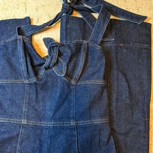 RARE Betsey Johnson Denim Jumpsuit
